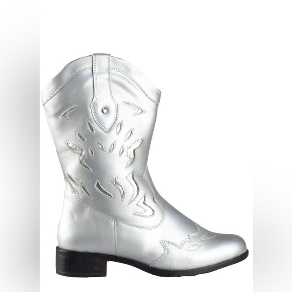 Sandro Moscoloni Silver metallic Cowboy Boots